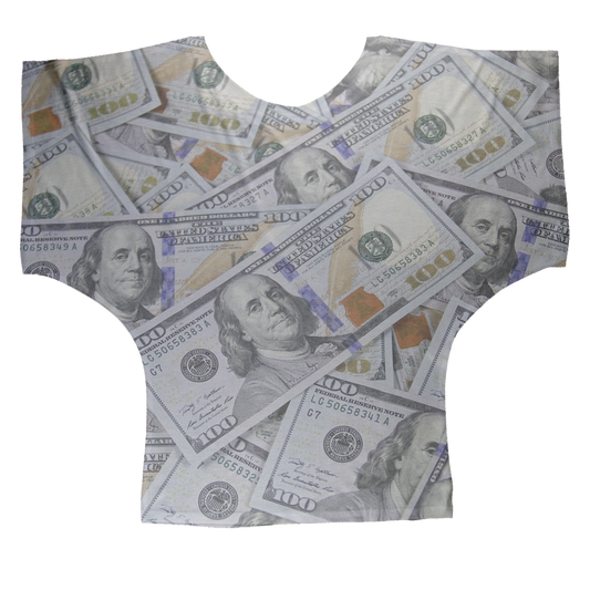 Money Sublimation Batwing Top