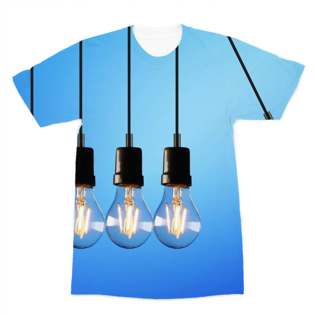 Light Bulbs Premium Sublimation Adult T-Shirt