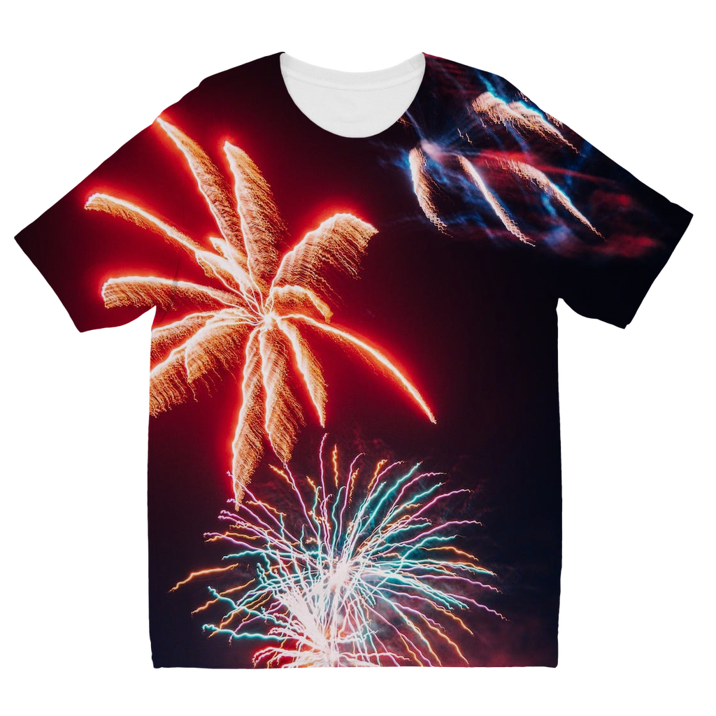 Fireworks Sublimation Kids T-Shirt