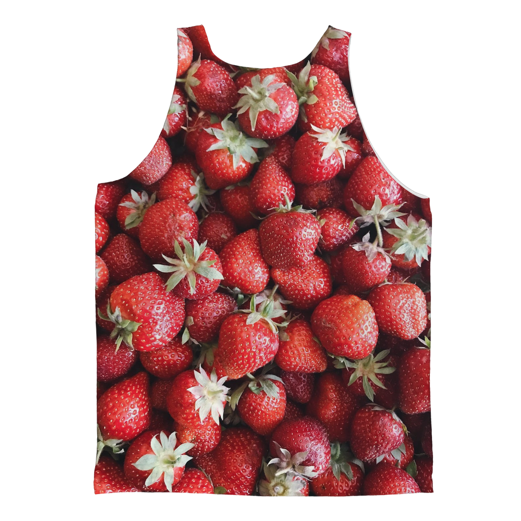 Strawberry Classic Sublimation Adult Tank Top