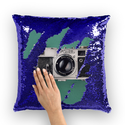 Pictures Sequin Cushion Cover