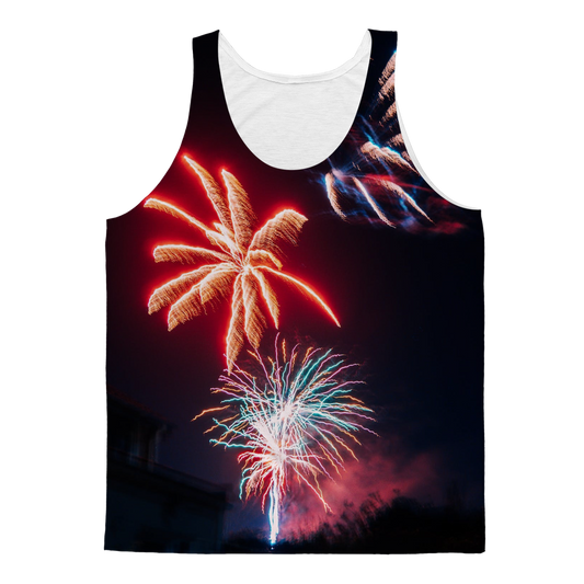 Fireworks Classic Sublimation Adult Tank Top