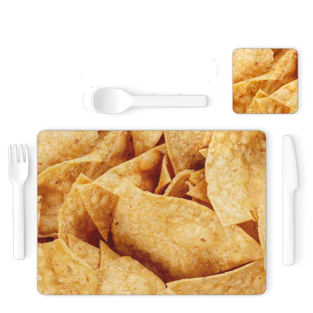 Nachos Single Placemat and Coaster Set