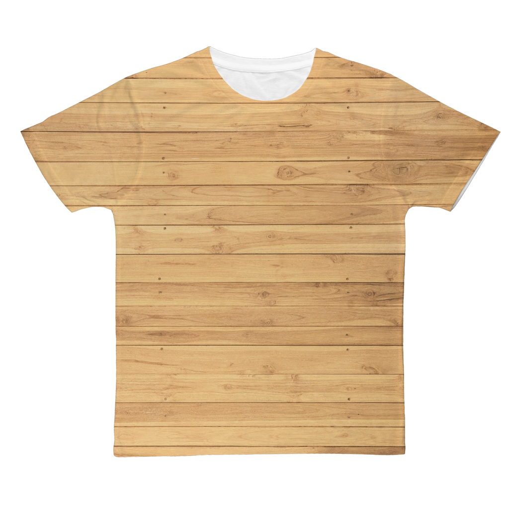 Wood Floor Classic Sublimation Adult T-Shirt