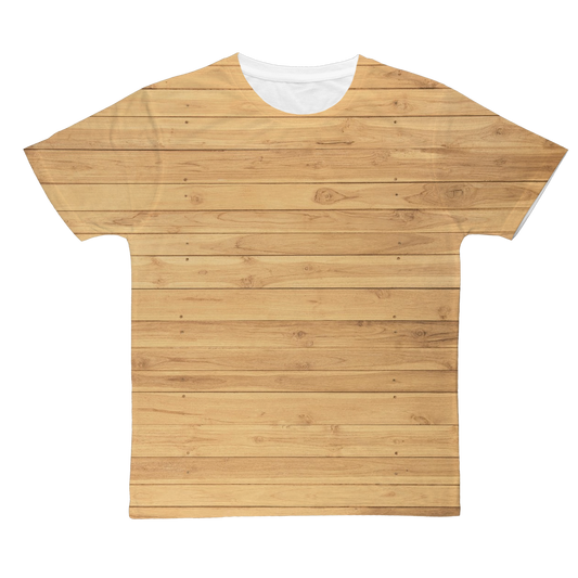 Wood Floor Classic Sublimation Adult T-Shirt