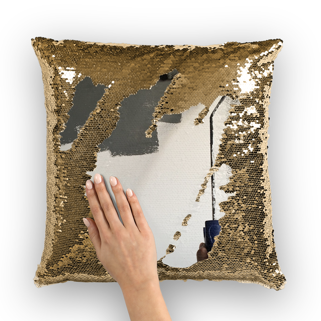 Paint Sequin Cushion Cover