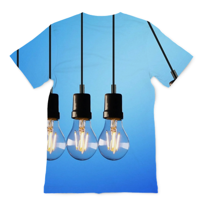 Light Bulbs Premium Sublimation Adult T-Shirt