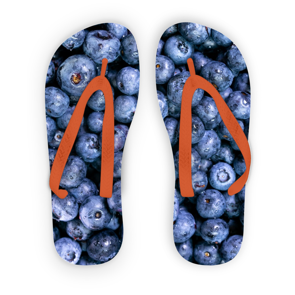 Blueberry Adult Flip Flops