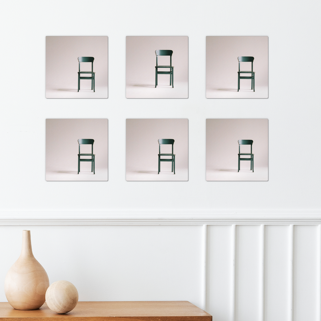 Chair Square Wall Tiles Set of 6