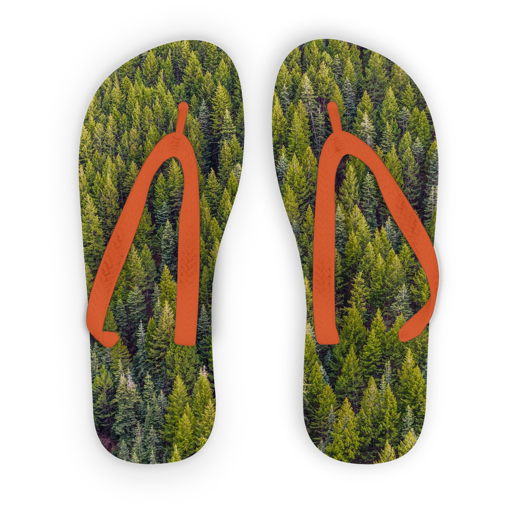 Forest Adult Flip Flops