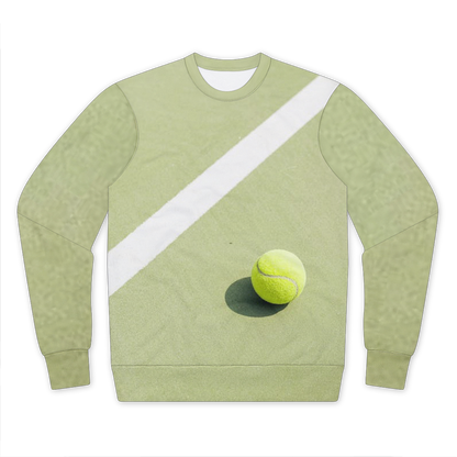 Tennis Performance Cut and Sew Sublimation Unisex Sweatshirt