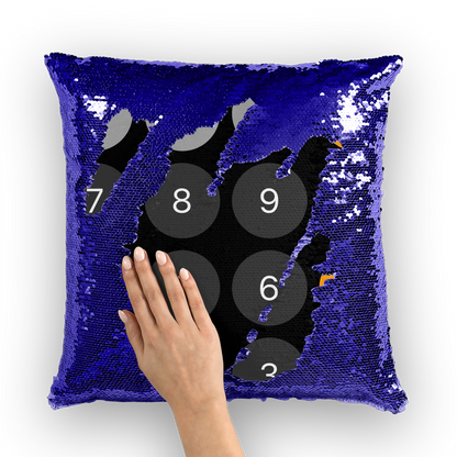 Calculator Sequin Cushion Cover