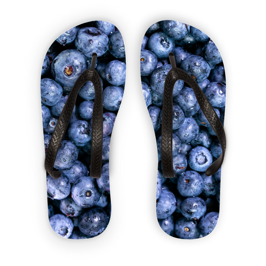 Blueberry Adult Flip Flops