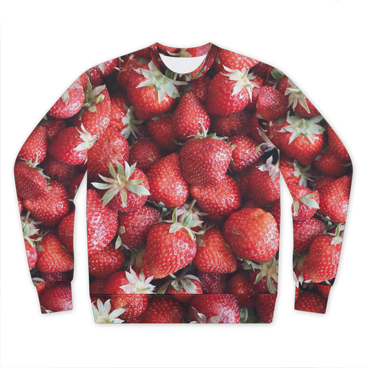 Strawberry Premium Cut and Sew Sublimation Unisex Sweatshirt
