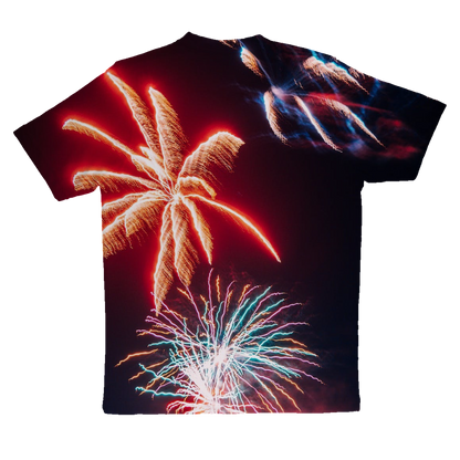 Fireworks Sublimation Performance Adult T-Shirt