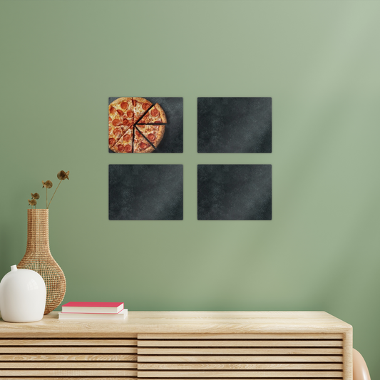 Pizza Rectangle Wall Tiles Set of 4