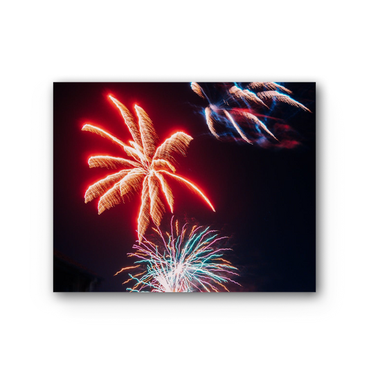 Fireworks Premium Stretched Canvas