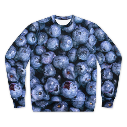 Blueberry Performance Cut and Sew Sublimation Unisex Sweatshirt