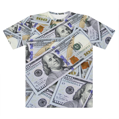 Money Premium Cut and Sew Sublimation Unisex T-Shirt