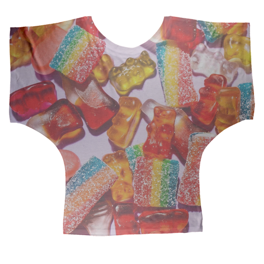 Candy Sublimation Batwing Top