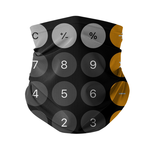 Calculator Sublimation Neck Gaiter