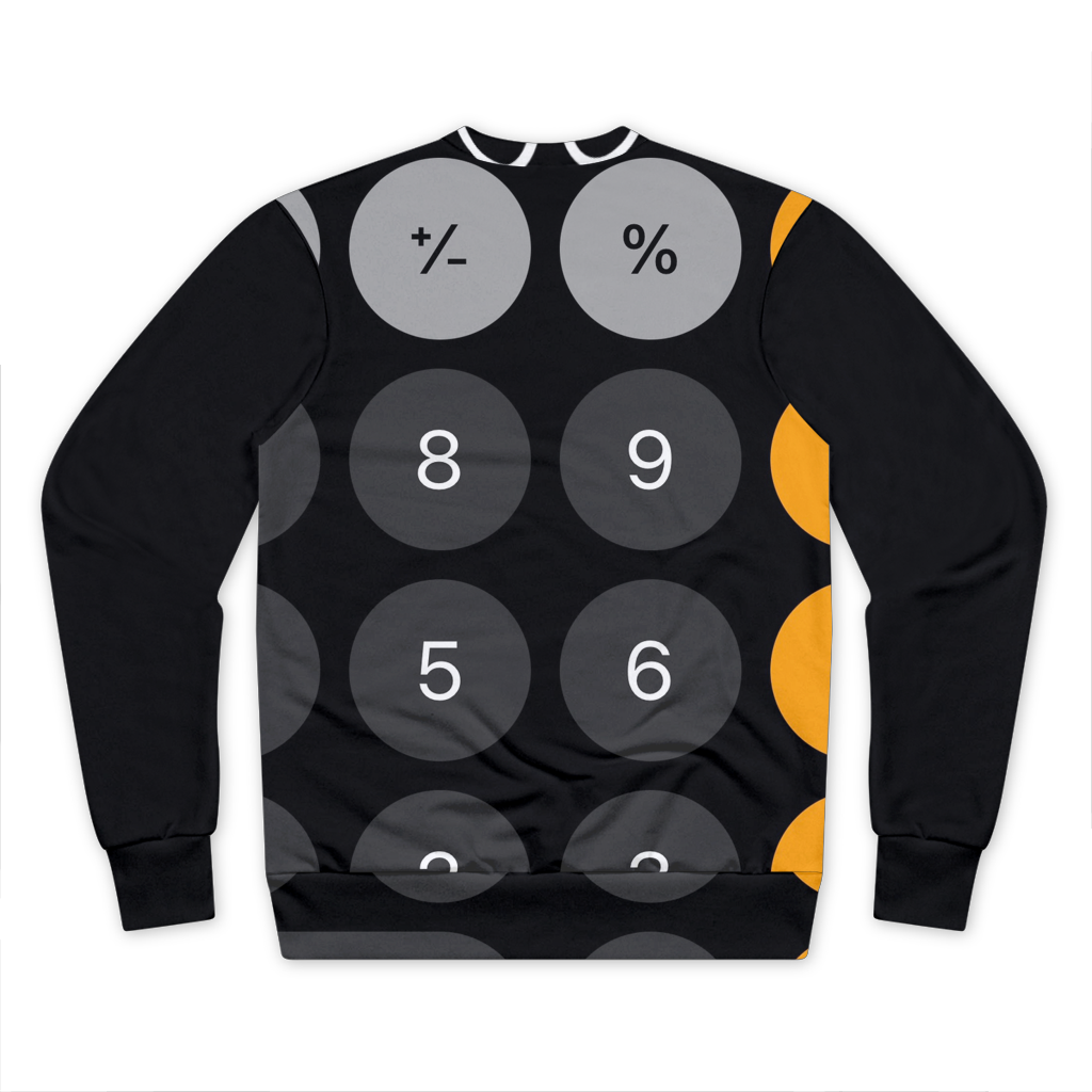 Calculator Premium Cut and Sew Sublimation Unisex Sweatshirt