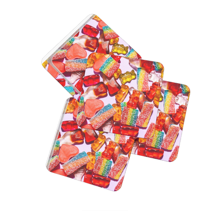 Candy Hardboard Coaster Set of 4