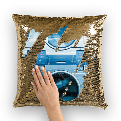 Laundry Sequin Cushion Cover