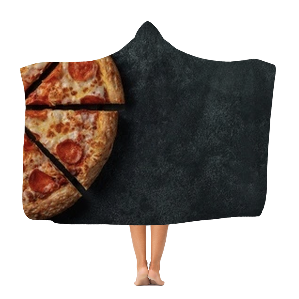 Pizza Premium Adult Hooded Blanket