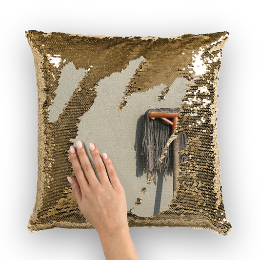 Mop Sequin Cushion Cover