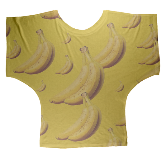 Banana Sublimation Batwing Top