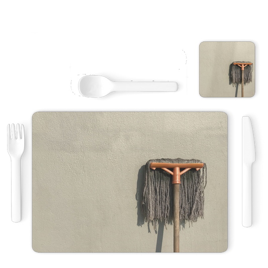 Mop Single Placemat and Coaster Set