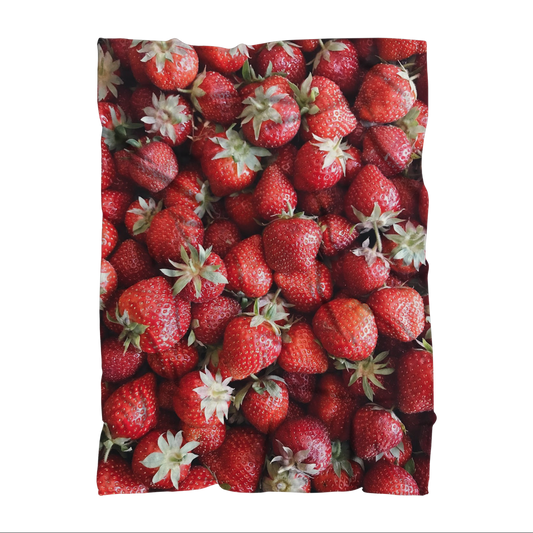 Strawberry Premium Sublimation Adult Blanket