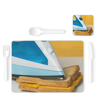 Grilled Cheese Single Placemat and Coaster Set