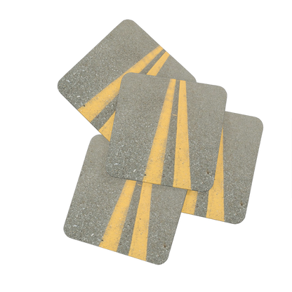 Road Hardboard Coaster Set of 4