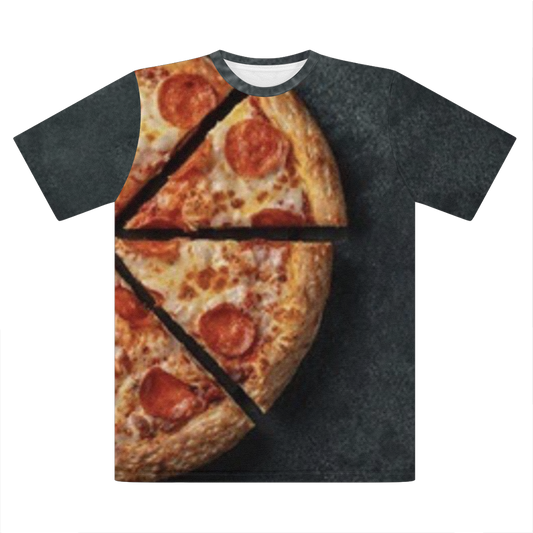 Pizza Premium Cut and Sew Sublimation Unisex T-Shirt