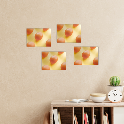 Eggs Rectangle Wall Tiles Set of 4