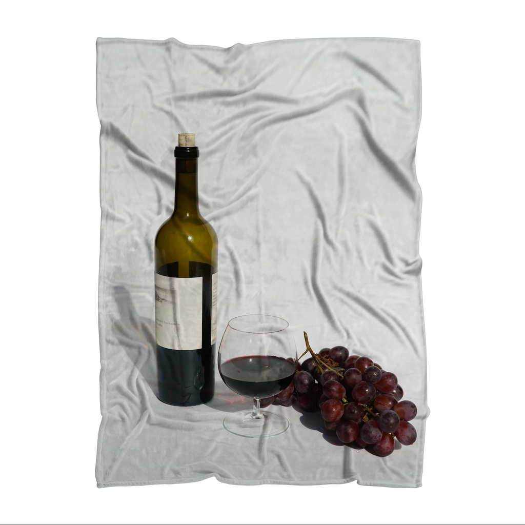 Wine Sublimation Throw Blanket