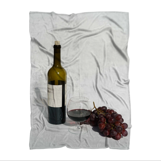 Wine Sublimation Throw Blanket