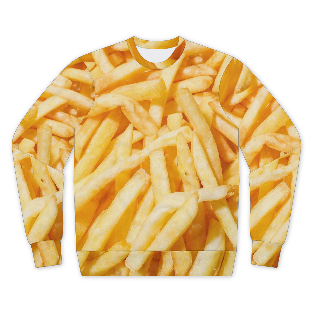 Fries Premium Cut and Sew Sublimation Unisex Sweatshirt