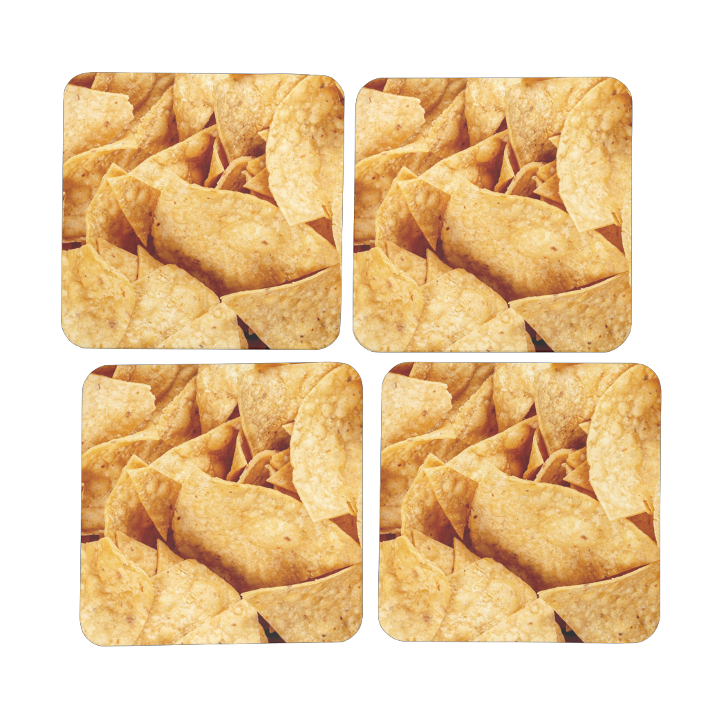 Nachos Hardboard Coaster Set of 4