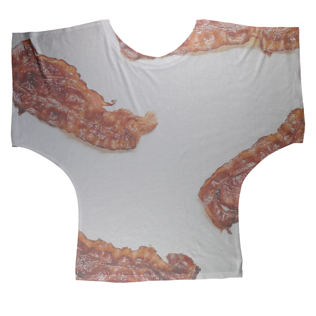 Bacon Sublimation Batwing Top