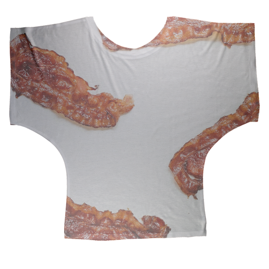 Bacon Sublimation Batwing Top