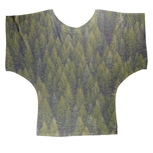 Forest Sublimation Batwing Top