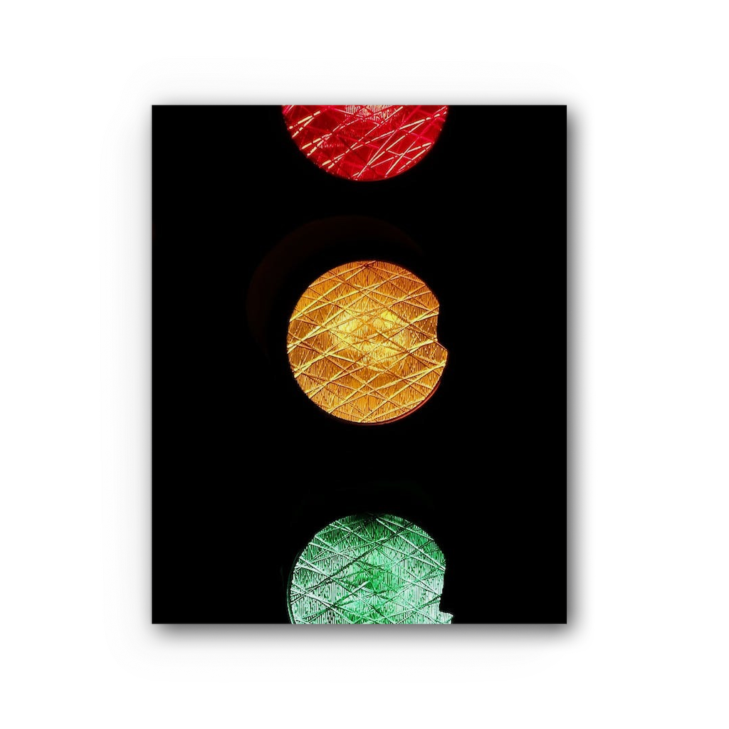 Traffic lights Premium Stretched Canvas