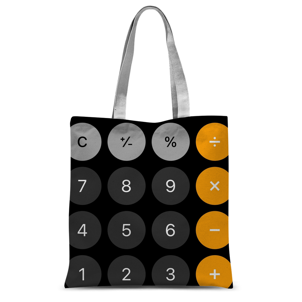 Calculator Classic Sublimation Tote Bag