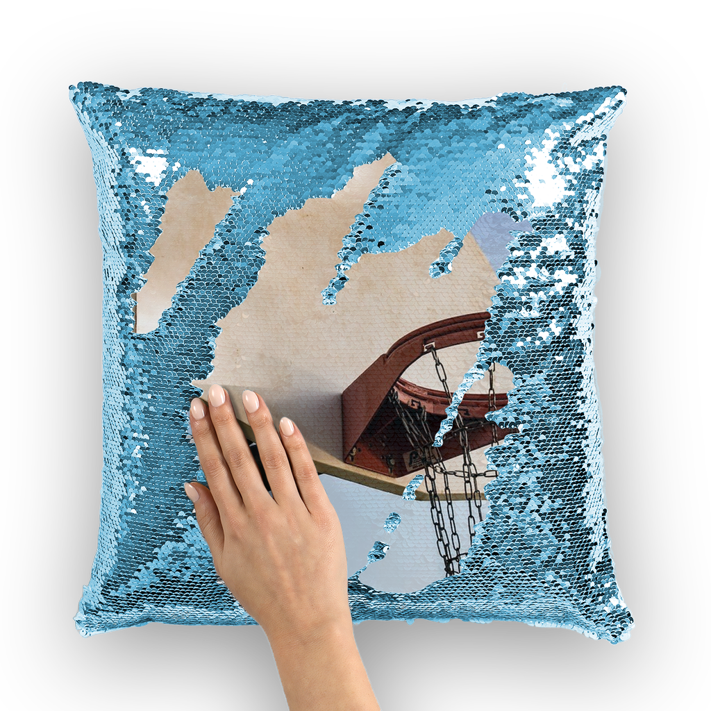 Basketball Sequin Cushion Cover