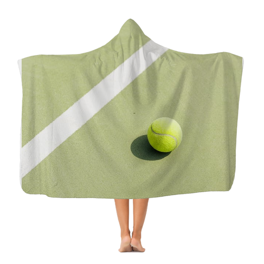 Tennis Premium Adult Hooded Blanket