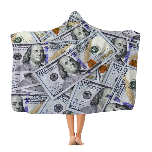 Money Classic Adult Hooded Blanket