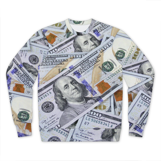 Money Premium Cut and Sew Sublimation Unisex Sweatshirt